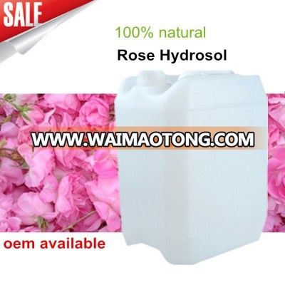 Hot Sale Organic rose still floral water hydrosol bulk wholesale