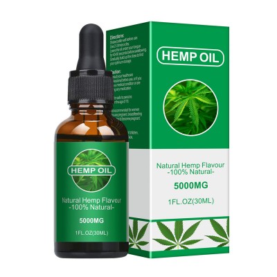 100% Natural and Organic Extract Hemp Seed Oil 5000mg 30ml herbal drops relieve stress help sleep