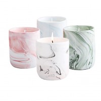 European antique marble ceramic creative aromatherapy scented candles fragrance oil candle for home aromatherapy decoration